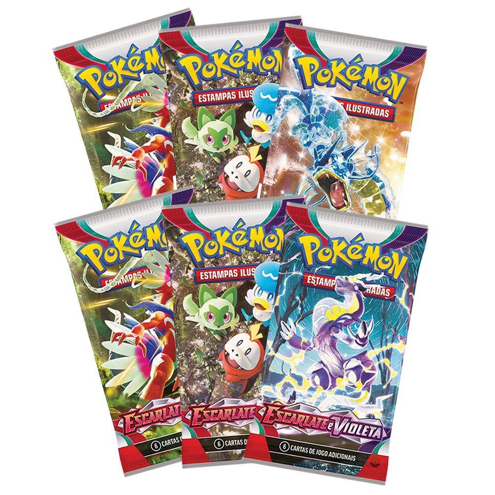 Jogo De Cartas Pokemon Escarlate e Violeta Unitario 6 Cartas