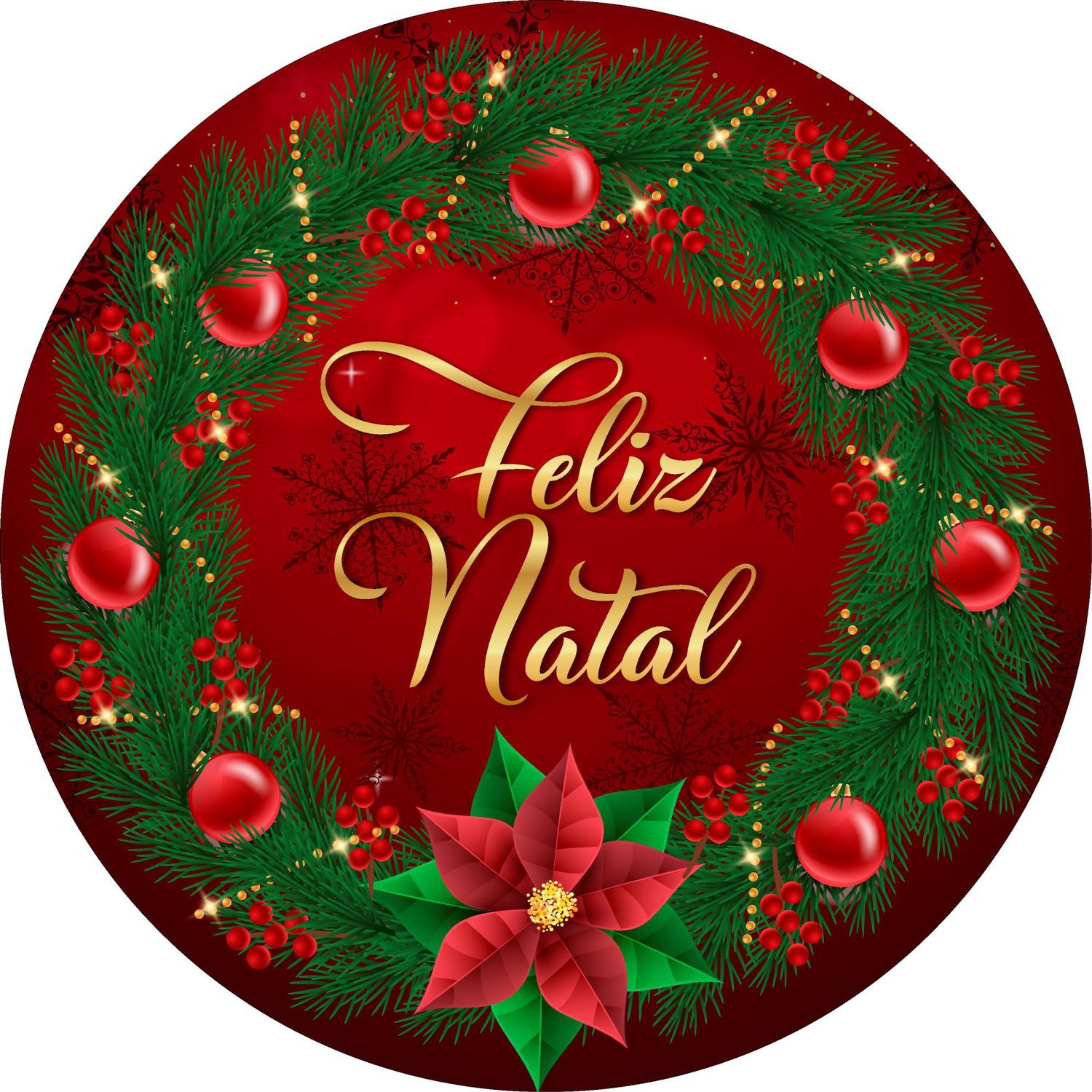 Painel de Lona Redondo Feliz Natal Vermelho e Dourado Guirlanda - Fabrika de Festa - Painel de Festas - Magazine Luiza Painel de Lona Redondo Feliz Natal Vermelho e Dourado Guirlanda - Fabrika de Festa - Painel de Festas - Magazine Luiza