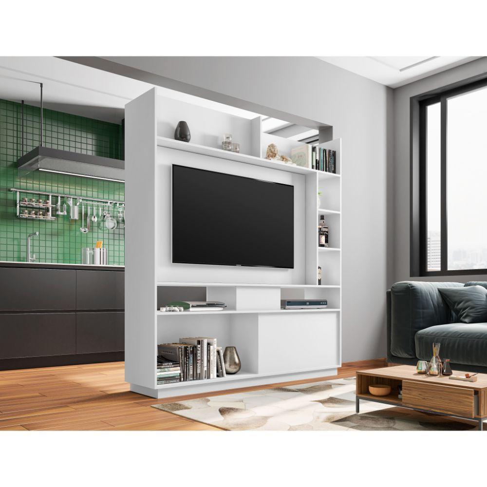 Painel De TV Divisor De Ambientes Para Sala Versus Branco - Móveis Leão ...