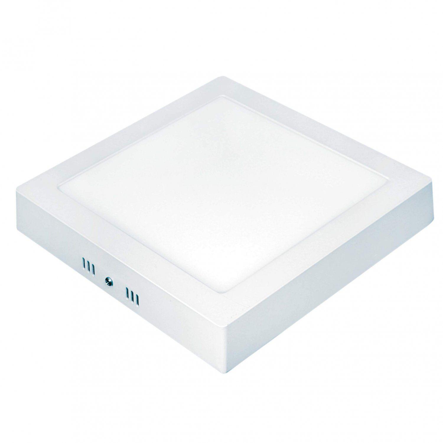 Painel LED Quadrado de Sobrepor 24W Lux Bivolt Taschibra 6500K Luz