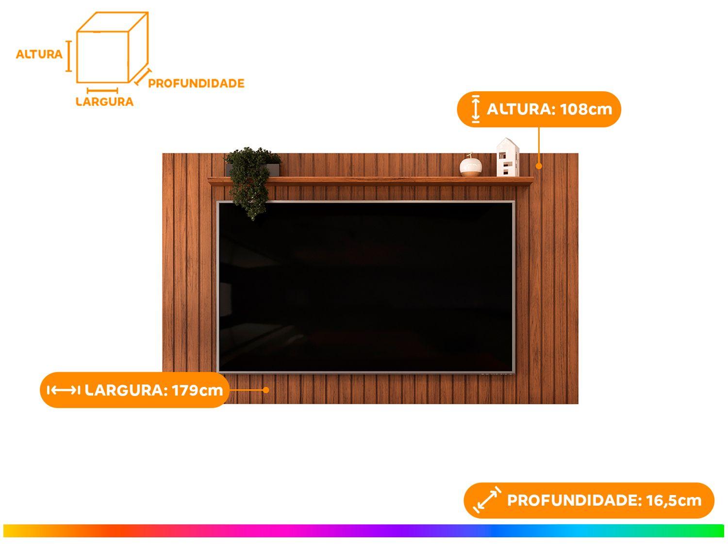 Painel para TV até 65" DJ Móveis Lume