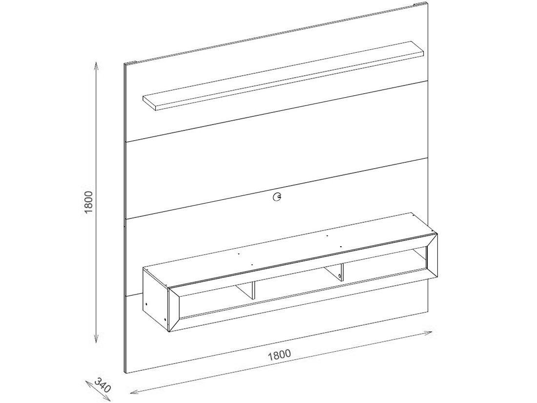 Imagem de Painel para TV até 65” Sense Porto Bello