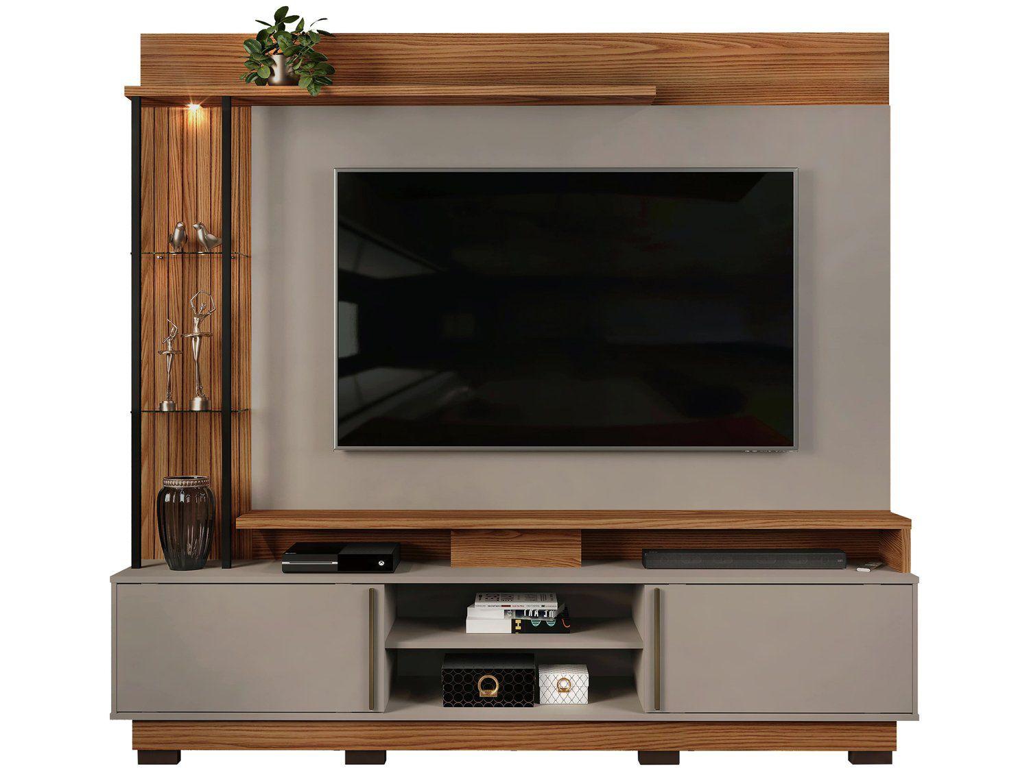 Painel para TV até 70” DJ Móveis Martino 4 Prateleiras