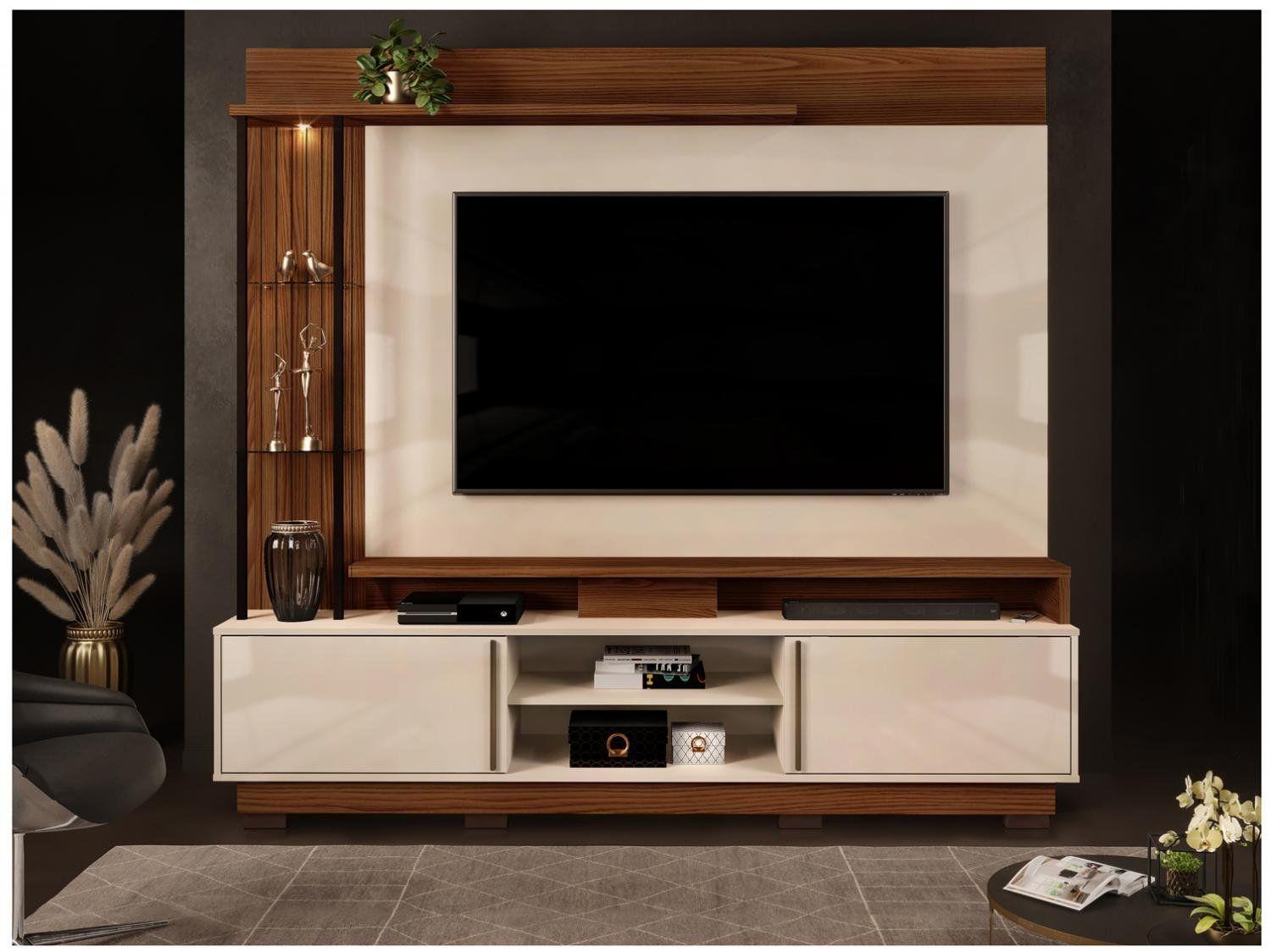 Painel para TV até 70” DJ Móveis Martino 4 Prateleiras