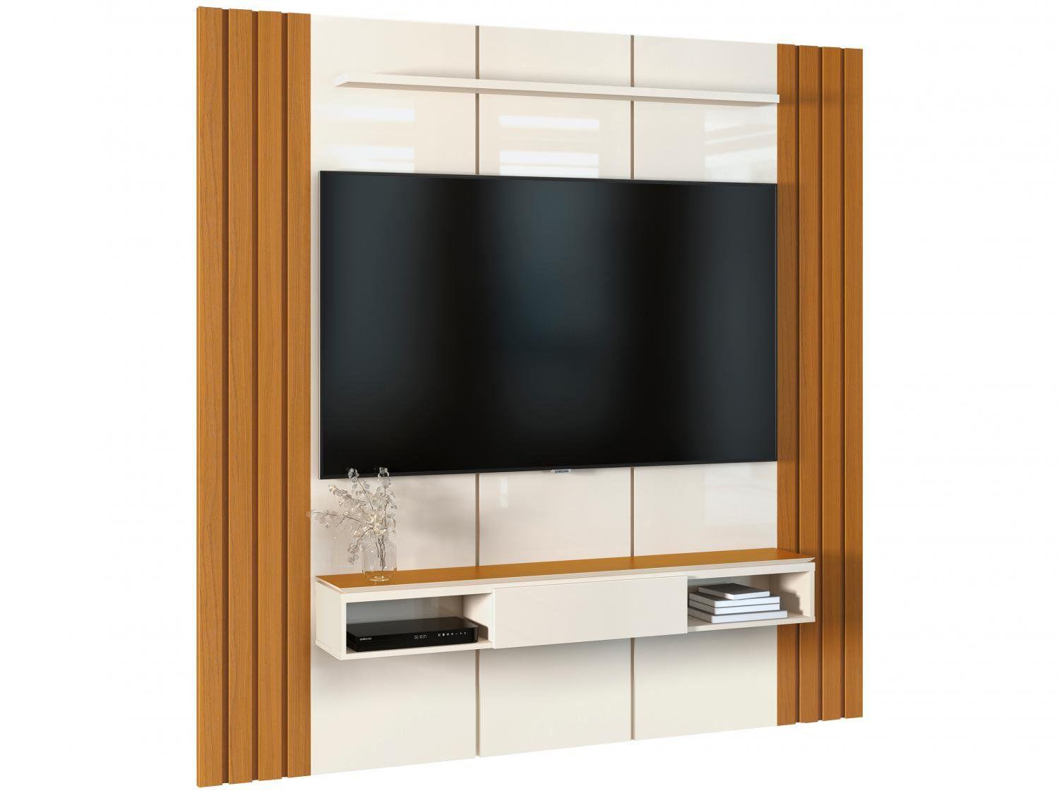 Painel para TV até 75” EDN Móveis Livorno 1 Prateleira