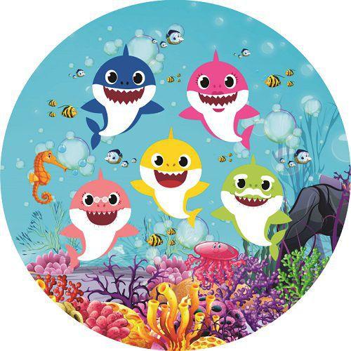 Painel Redondo Festa 1 5m Com Elastico Baby Shark Mix Fundos Fotograficos Painel De Festas Magazine Luiza