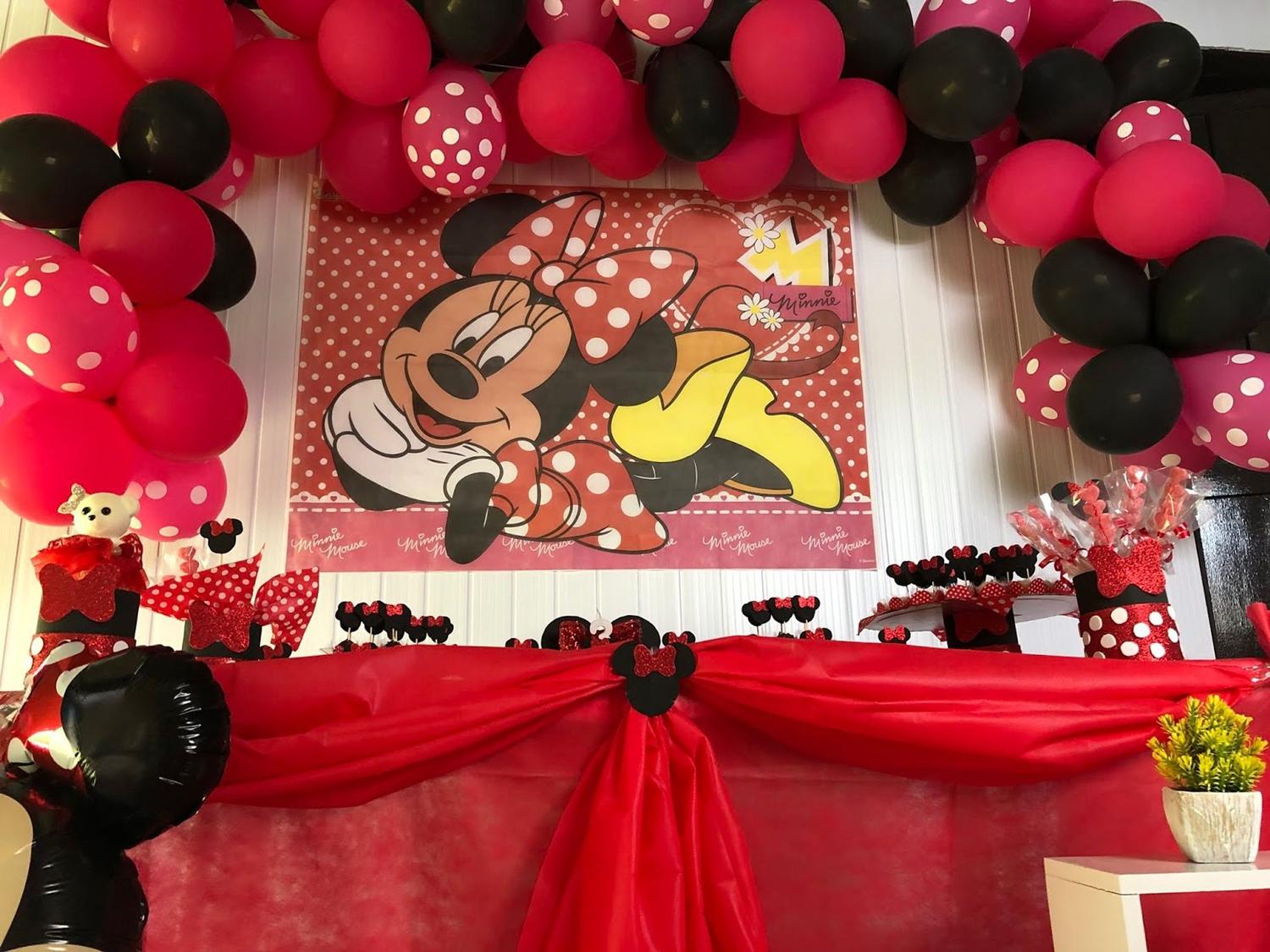 Painel TNT Minnie Disney Decoração Parede Festa - Painel de Festas -  Magazine Luiza