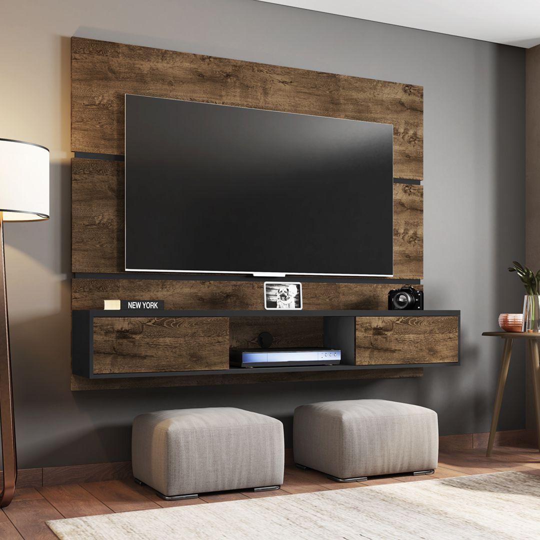 Painel TV Ambar Sala 65 Polegadas Moveis Bechara Painel para TV Magazine Lu...