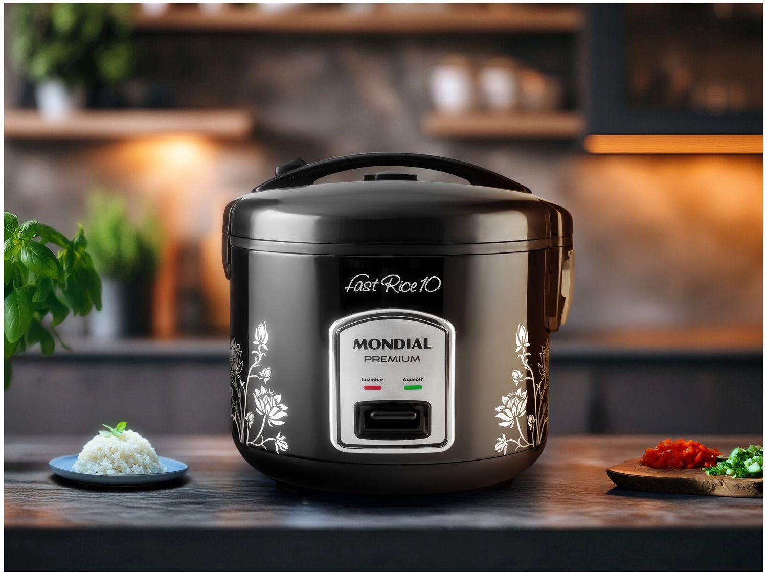 Panela de Arroz Elétrica 10 Xícaras Mondial Fast Rice 10 PE-44-10X