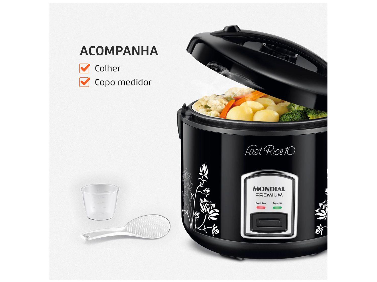 Panela de Arroz Elétrica 10 Xícaras Mondial Fast Rice 10 PE-44-10X
