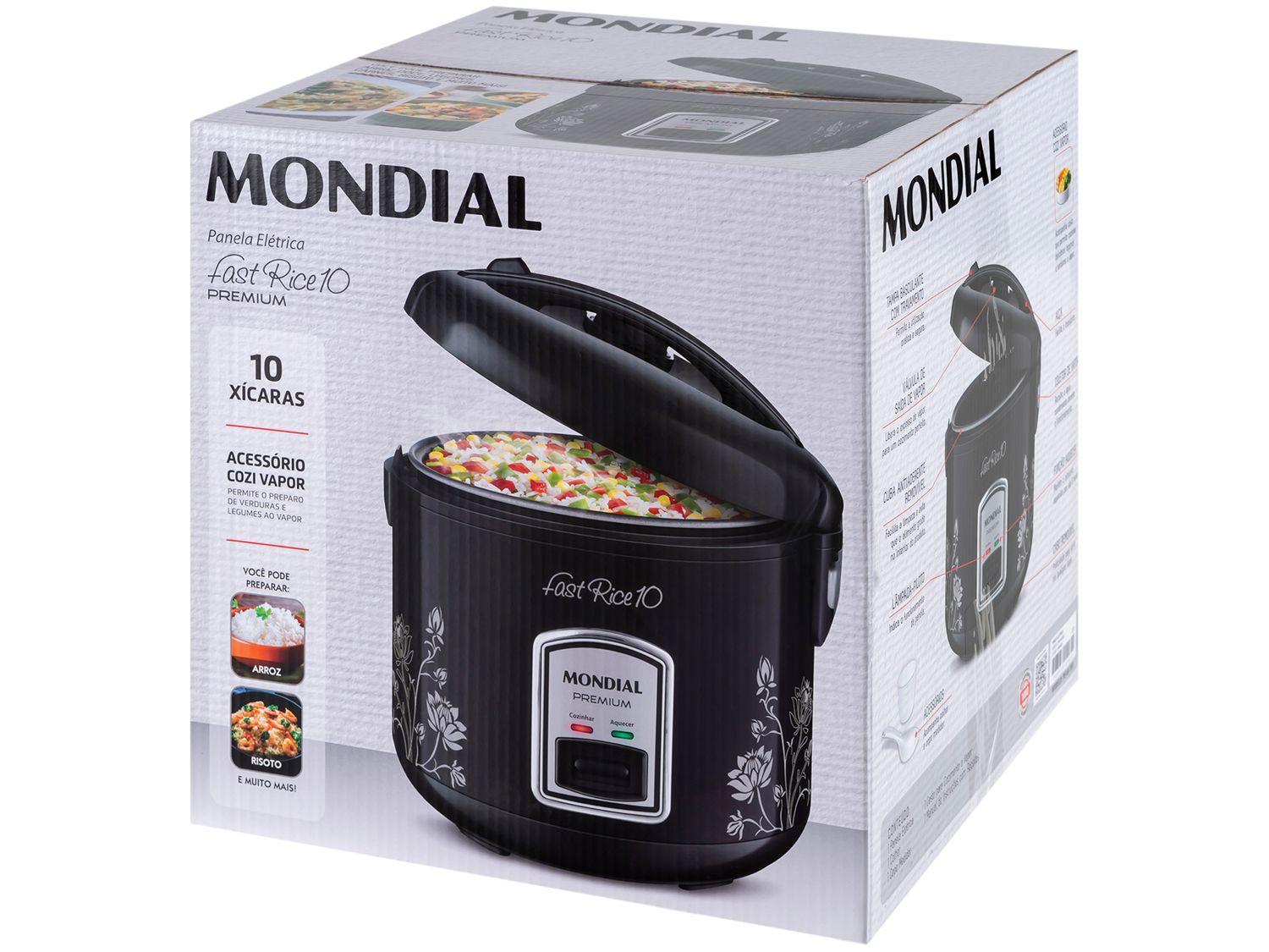 Panela de Arroz Elétrica 10 Xícaras Mondial Fast Rice 10 PE-44-10X