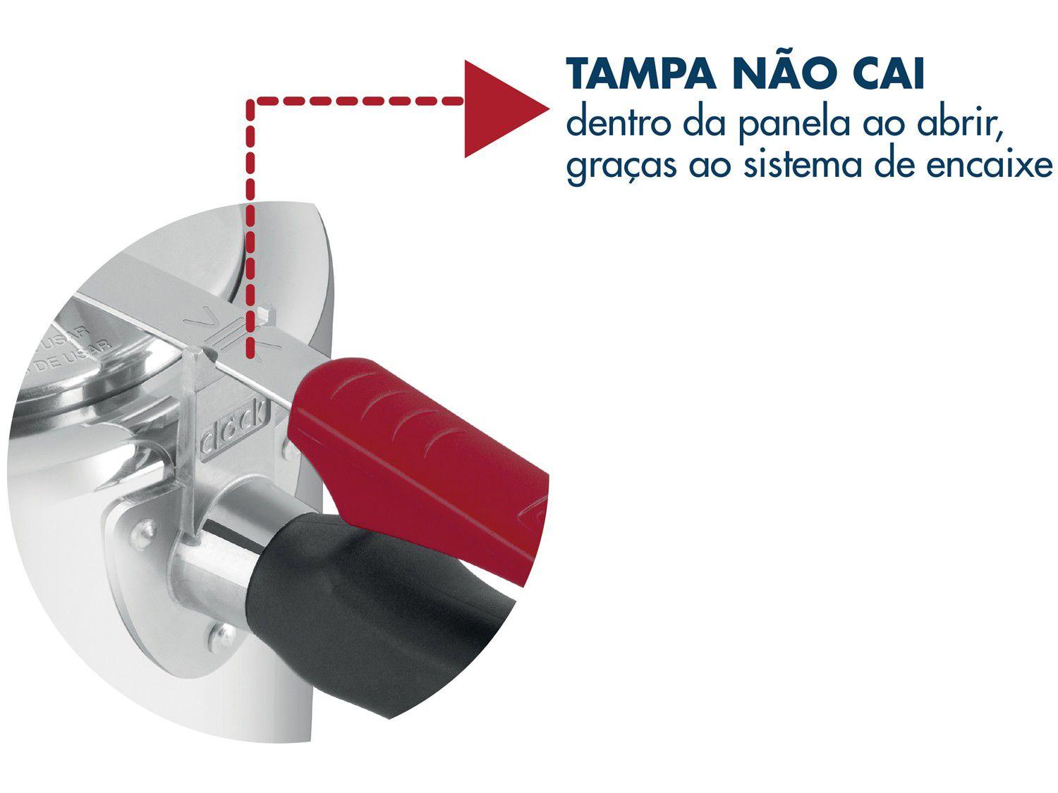 Panela de Pressão Clock Original Polida 3L 