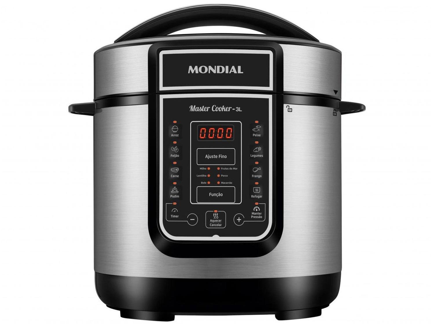 Panela de Pressão Elétrica Digital Mondial 3L