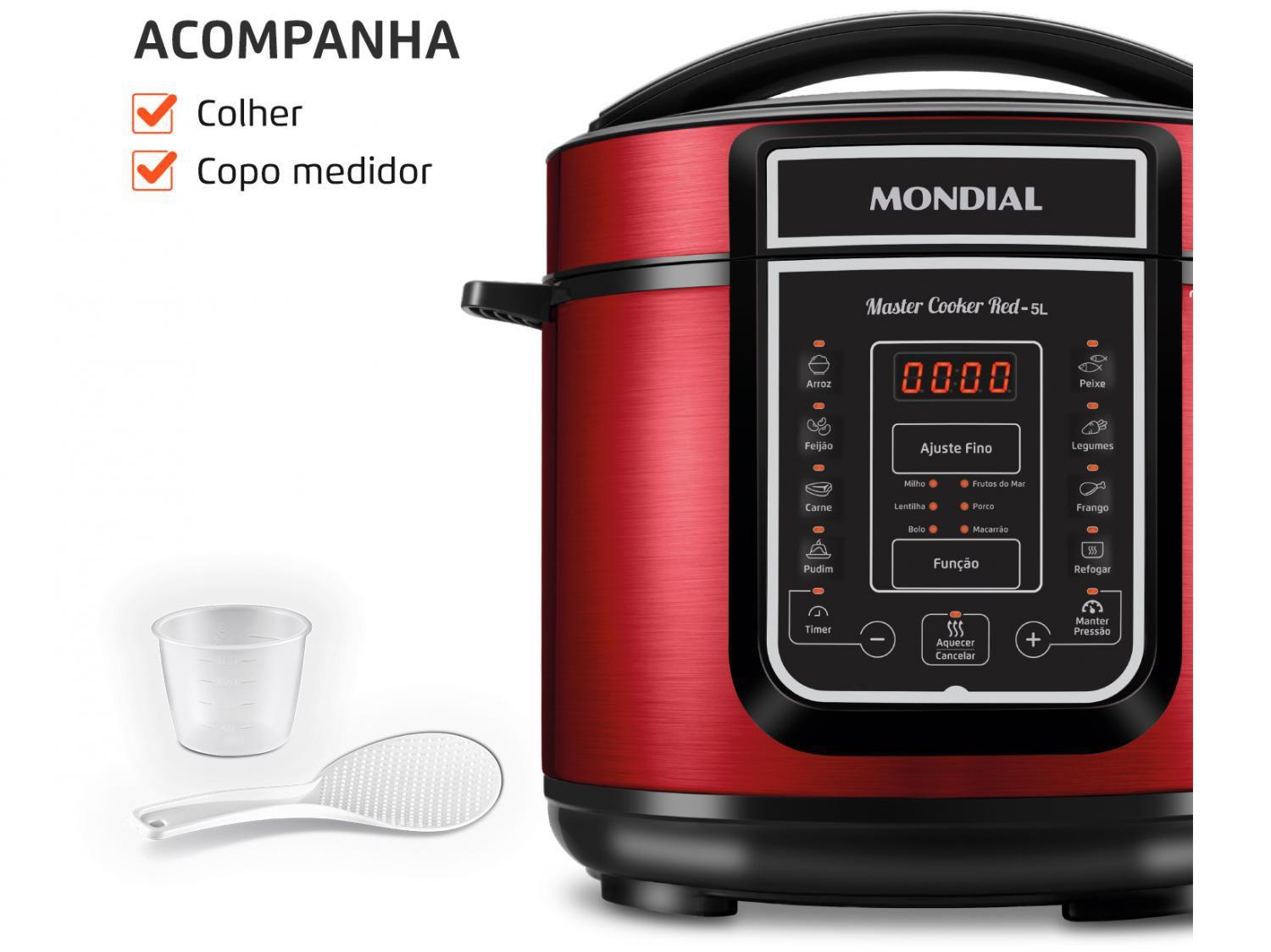 Panela de Pressão Elétrica Digital Mondial
