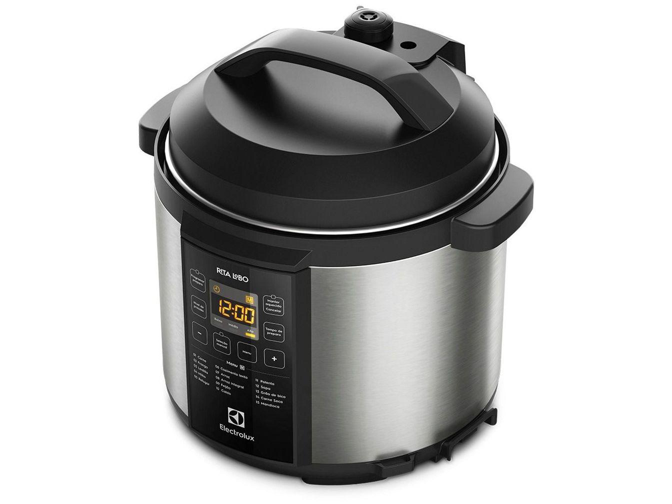 Panela de Pressão Elétrica Electrolux Digital - PCC20 1000W 6L Controle de Temperatura