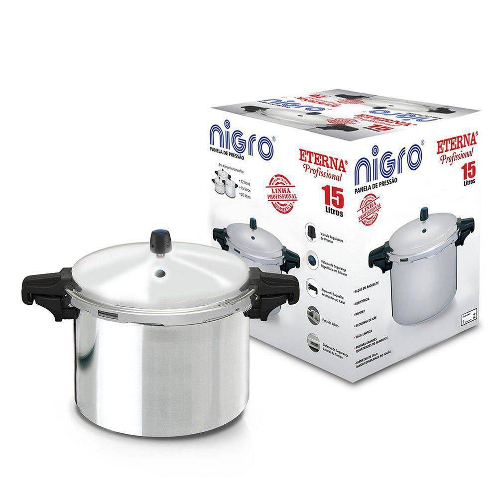 Imagem de Panela De Pressão industrial Eterna Nigro 15 Litros