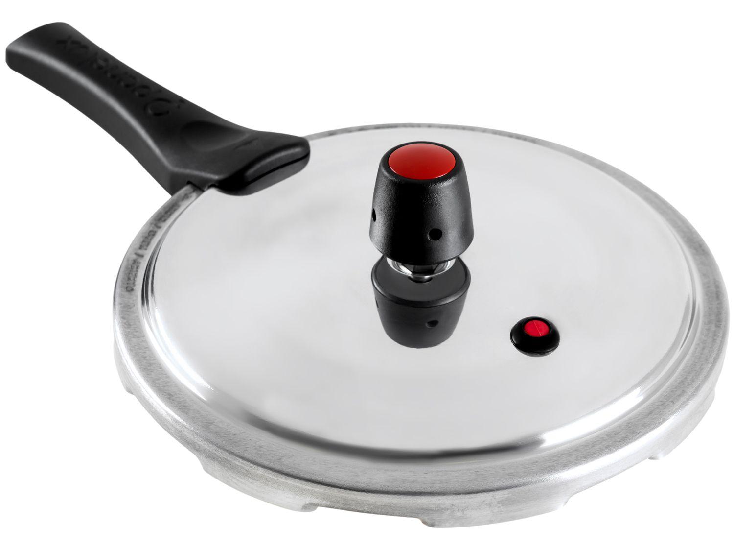 Panela de Pressão Panelux 4,5L Prata Fechamento Externo Magnific