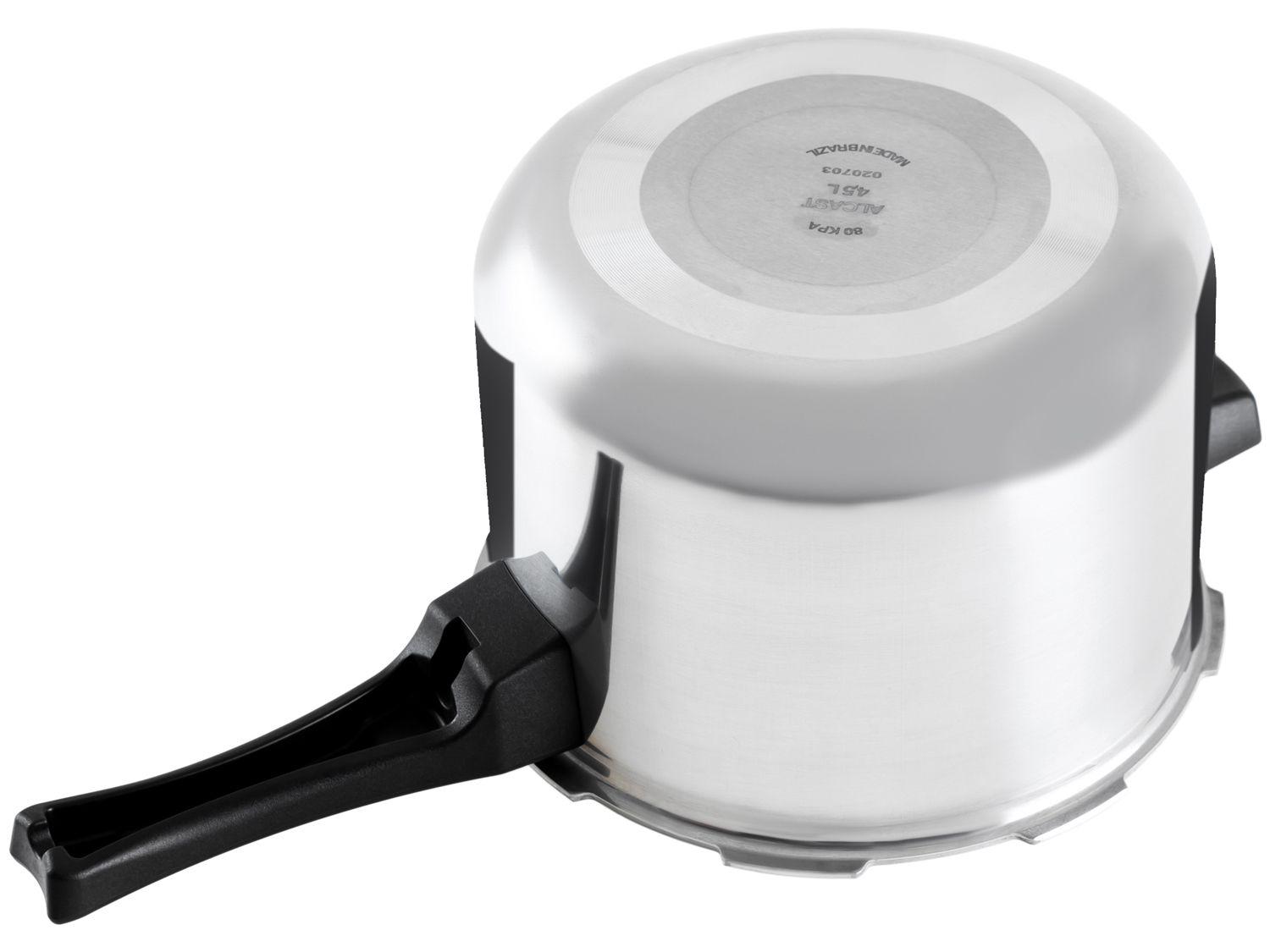 Panela de Pressão Panelux 4,5L Prata Fechamento Externo Magnific