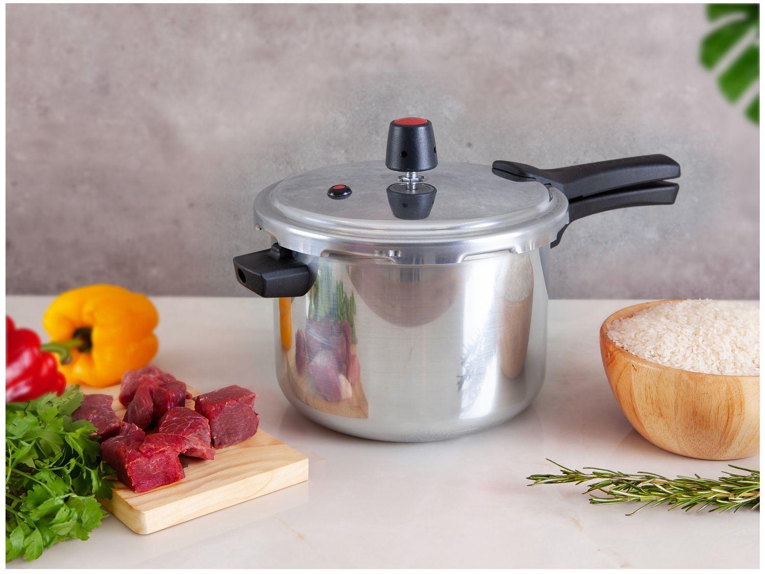 Panela de Pressão Panelux 4,5L Prata Fechamento Externo Magnific