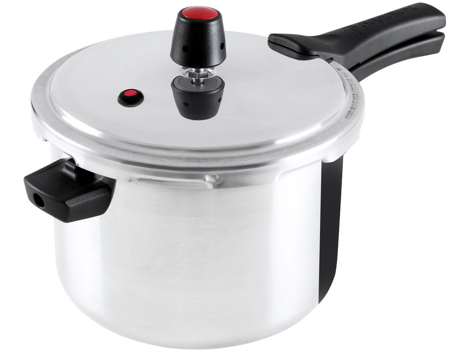 Panela de Pressão Panelux 4,5L Prata Fechamento Externo Magnific