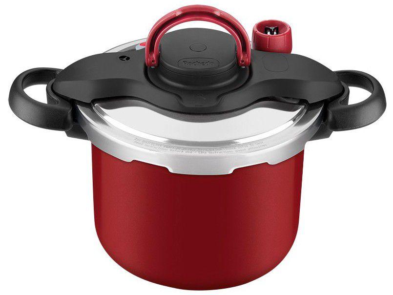 Panela de PressÃ£o Rochedo Antiaderente Vermelho 4,5L Fechamento Externo Clipso