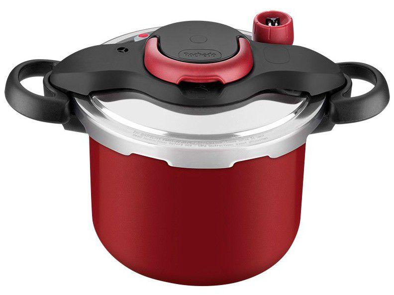 Panela de PressÃ£o Rochedo Antiaderente Vermelho 4,5L Fechamento Externo Clipso