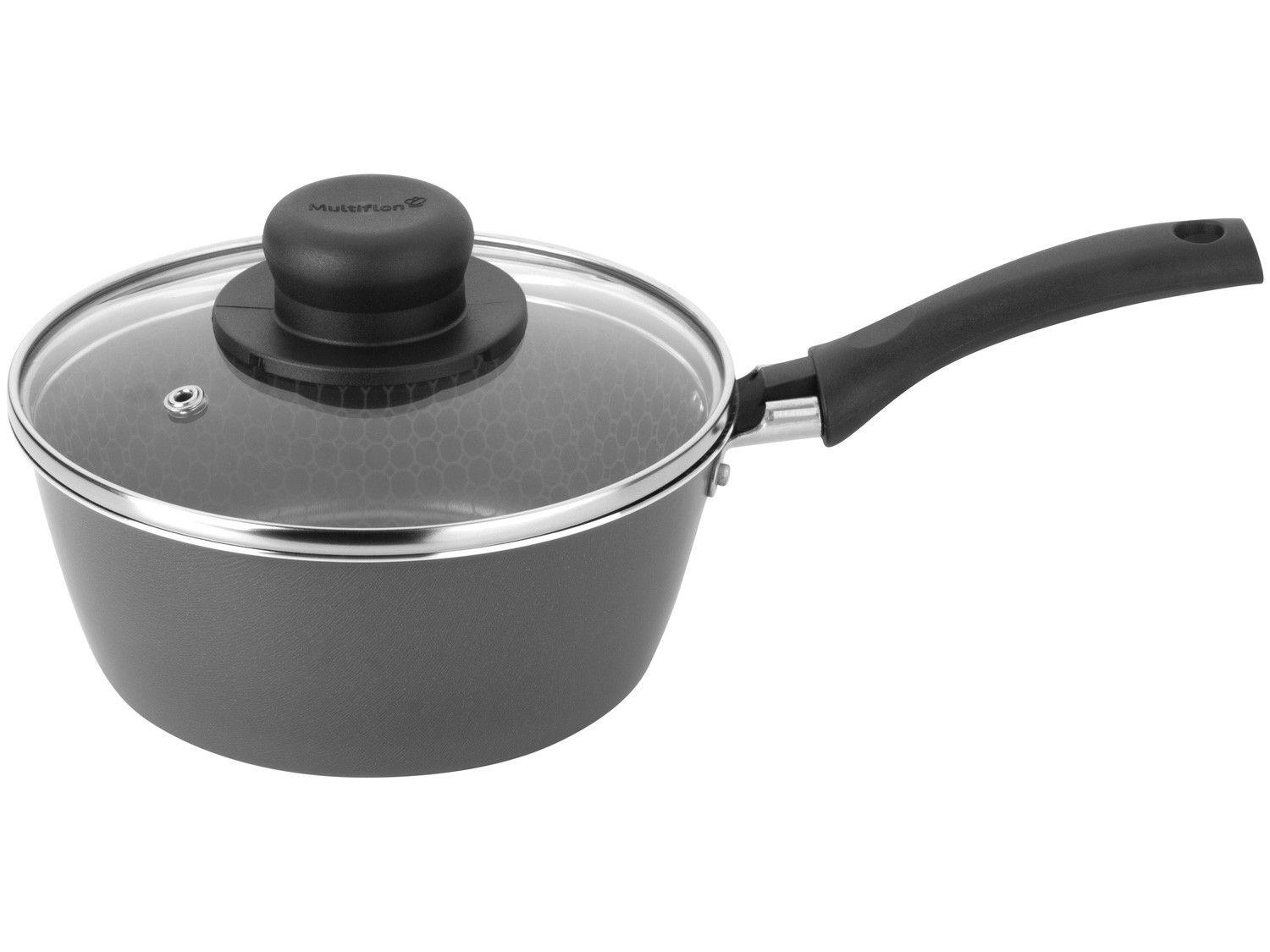 Panela Multiflon Antiaderente de Alumínio Cinza 16cm 1,2L Essencial