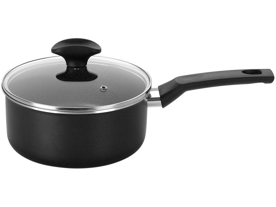 Panela Multiflon Antiaderente de Alumínio Preto