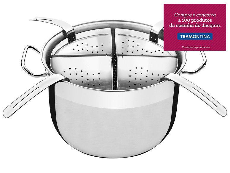 Panela para 4 Tipos de Massa em Inox