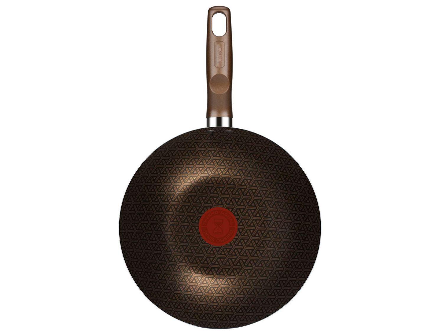 Panela Wok Antiaderente Rochedo de Alumínio Expert Chocolate 24cm