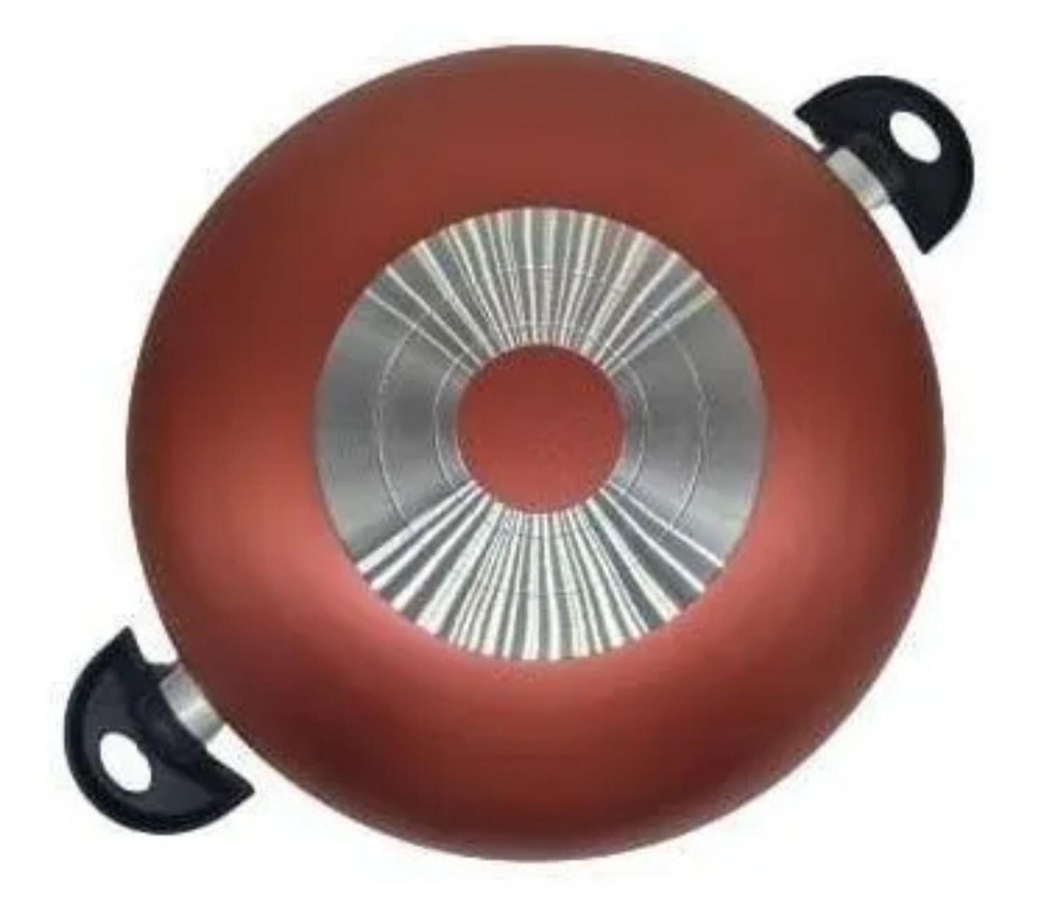 Panela Pressão 4,5L Alumínio Antiaderente Vermelha com Fechamento Externo  Multiflon - Colher de Panela