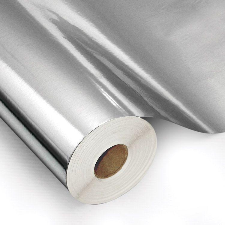 Papel Adesivo Contact Metalizado Espelhado Inox 45 Cm X 5 Mts ...
