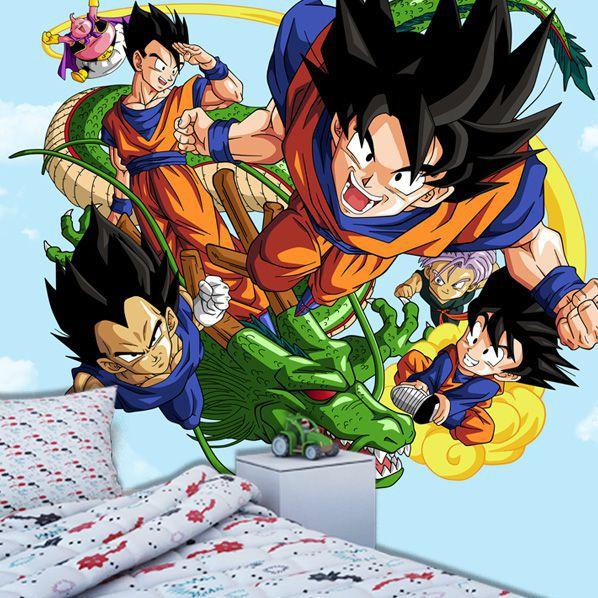 Papel De Parede Adesivo Infantil Dragon Ball Final Decor