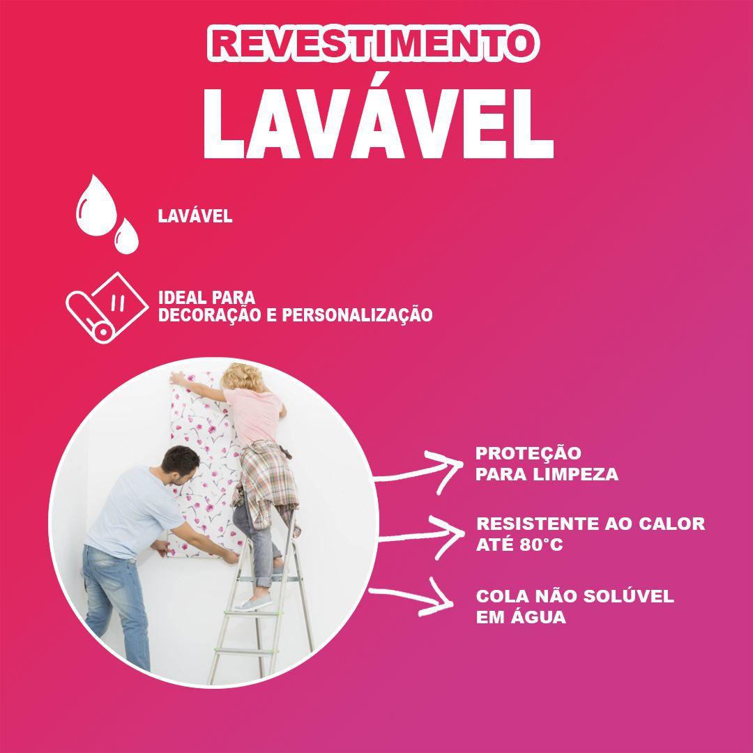 Papel de Parede Adesivo Lavável Decoração Pastilhas Azulejo Para