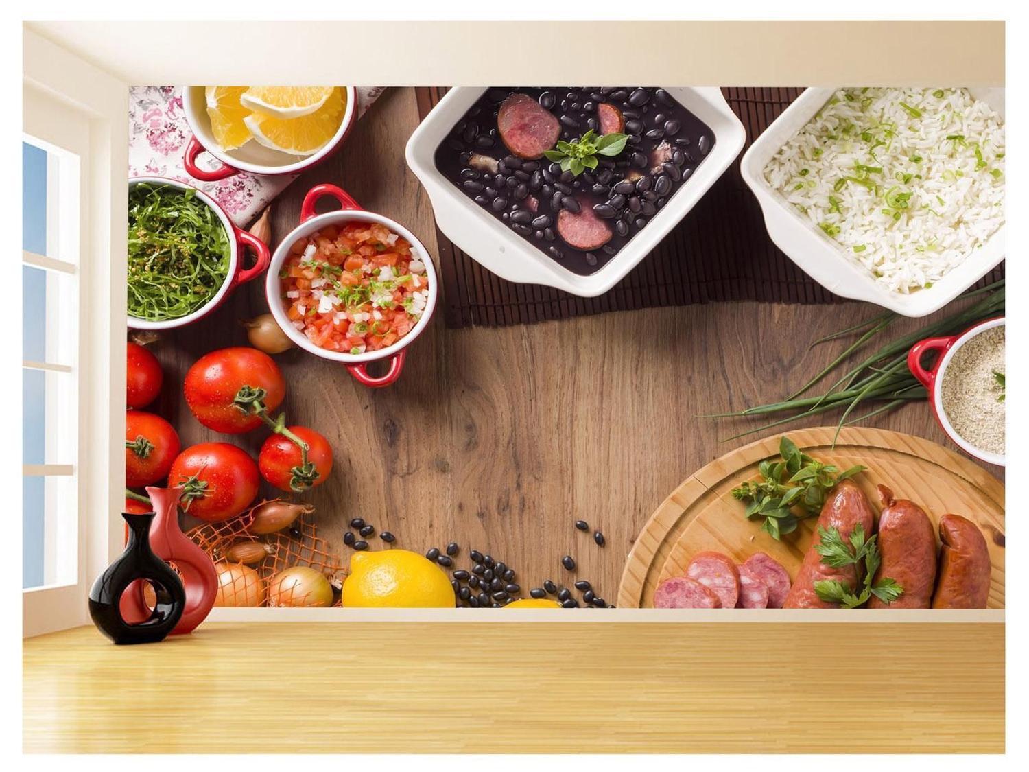 Papel De Parede De Comida De Arroz