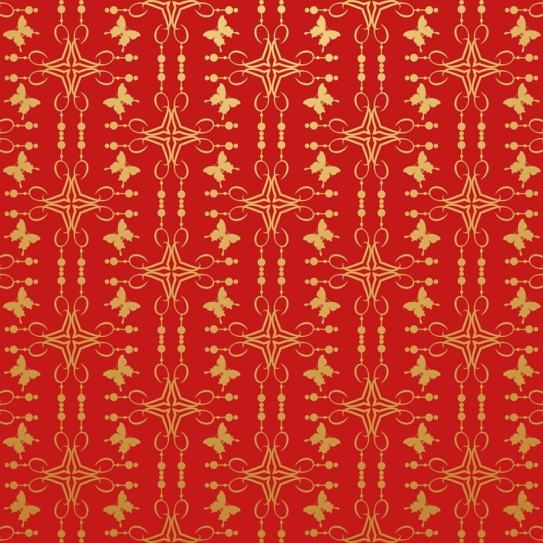 Papel De Parede Arabesco Vermelho 300 X 59cm X4adesivos Papel De Parede Magazine Luiza