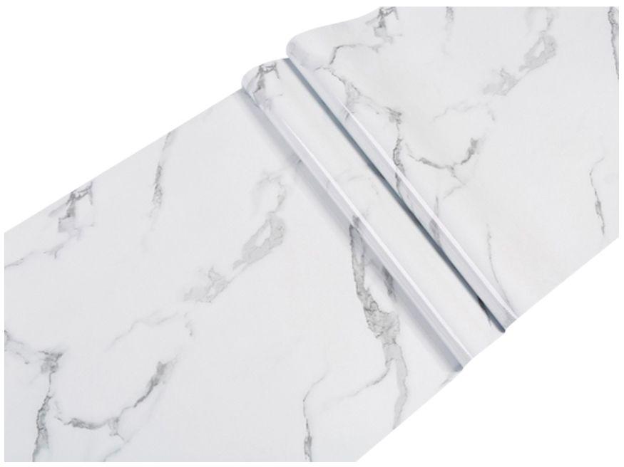 Papel de Parede Branco Marmorizado Western