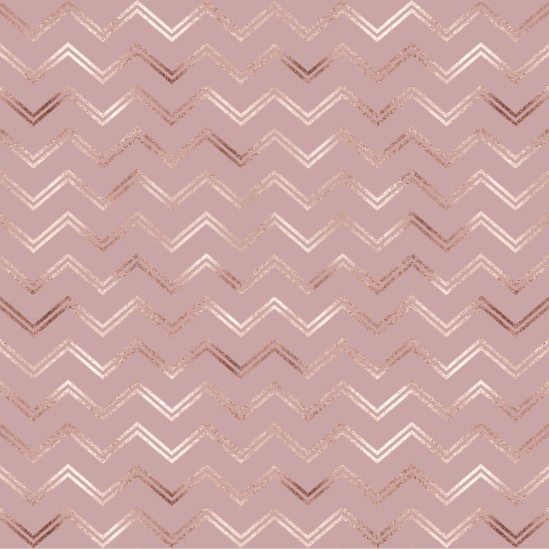 Papel de Parede Chevron Rose Gold Dalila Inove Papéis De Parede