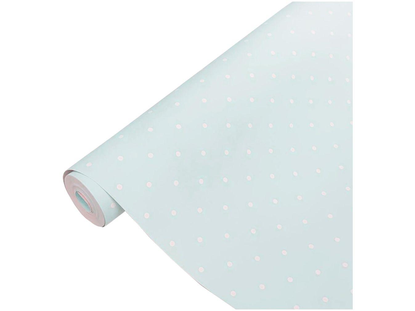 Papel de Parede Infantil Verde Bolinhas Vinílico