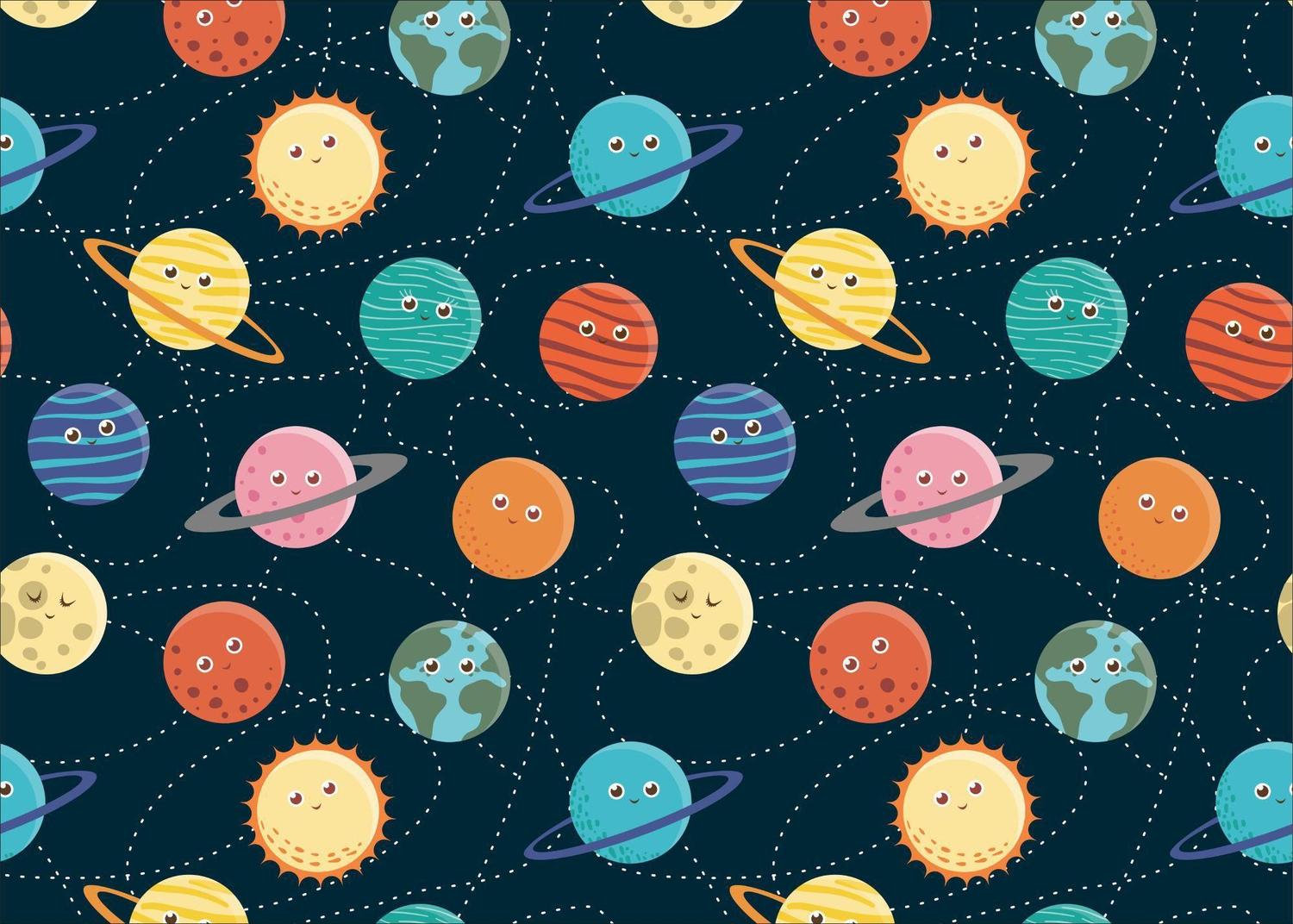 estampa de planetas