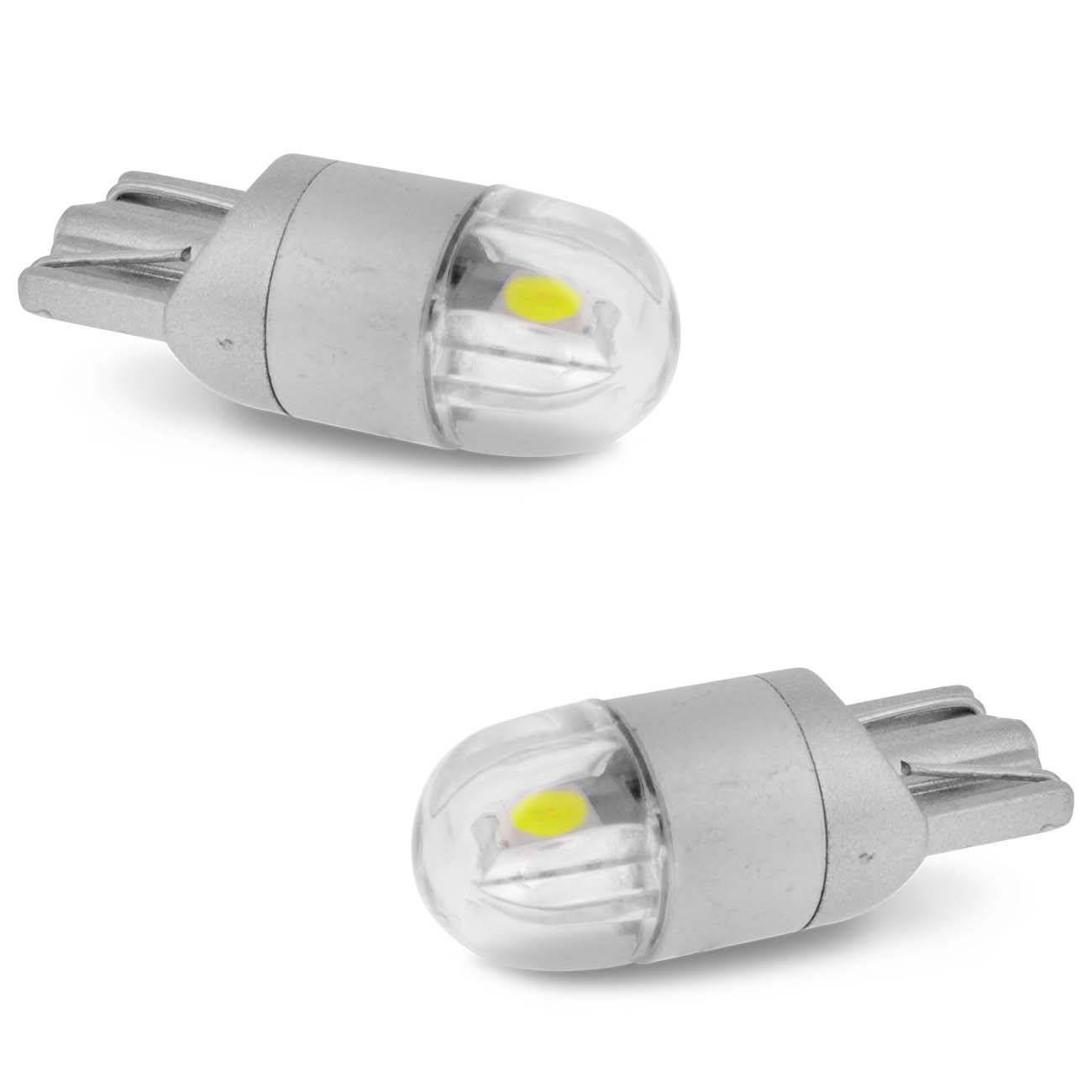 Par Lâmpadas LED T10 W5W Pingo 2 LEDs 7W 12V Luz Branca