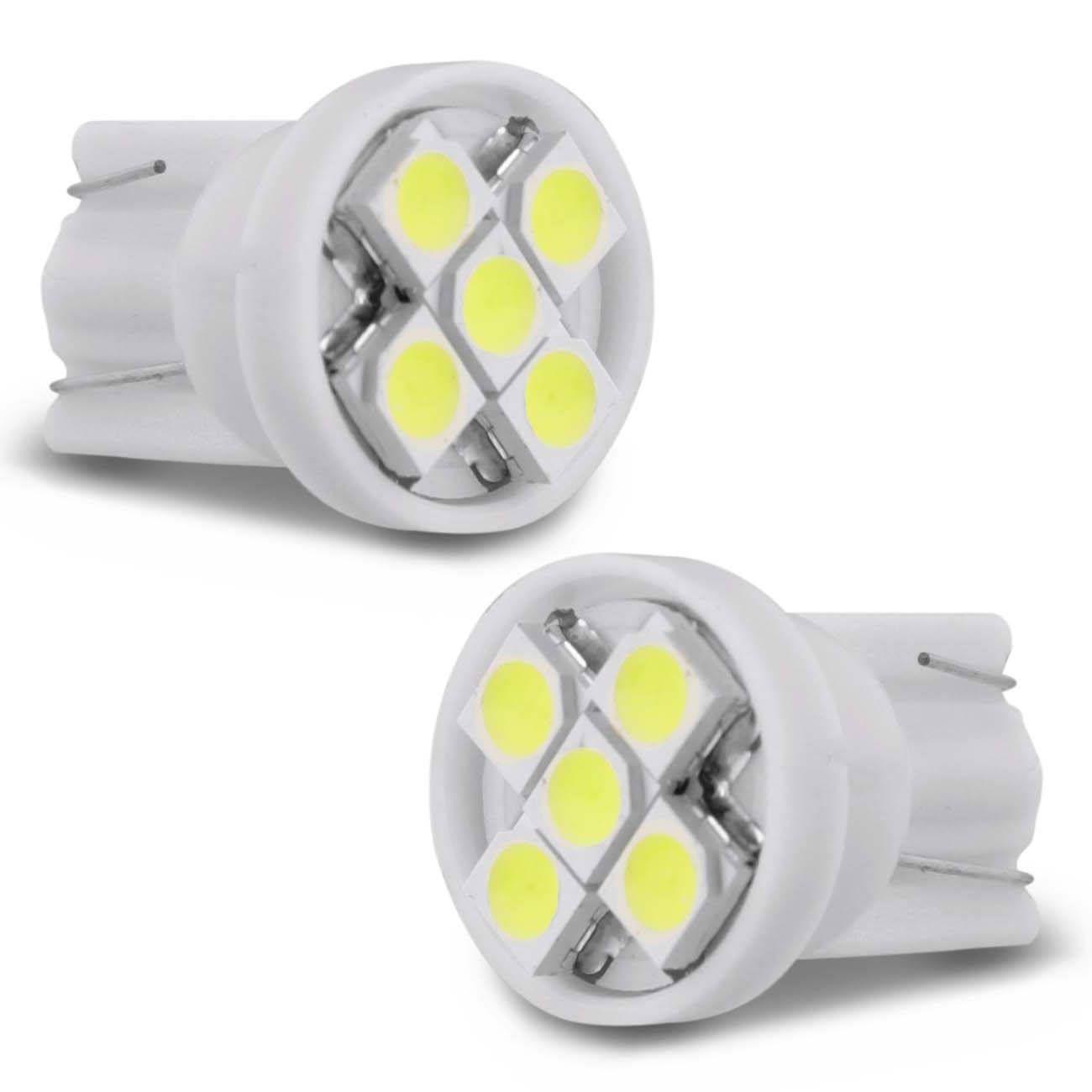 Par Lâmpadas LED T10 W5W Pingo 5SMD1210 5 LEDs 12V 0,6W Tonalidade