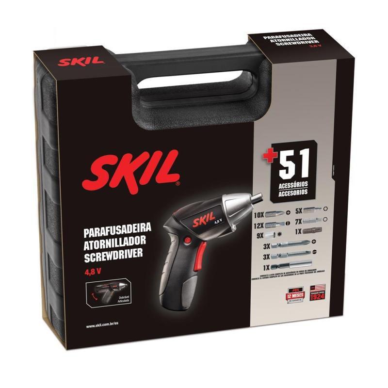 Parafusadeira 4,8v 2248 51 Pçs Skil Garantia Bosch - Parafusadeira a ...