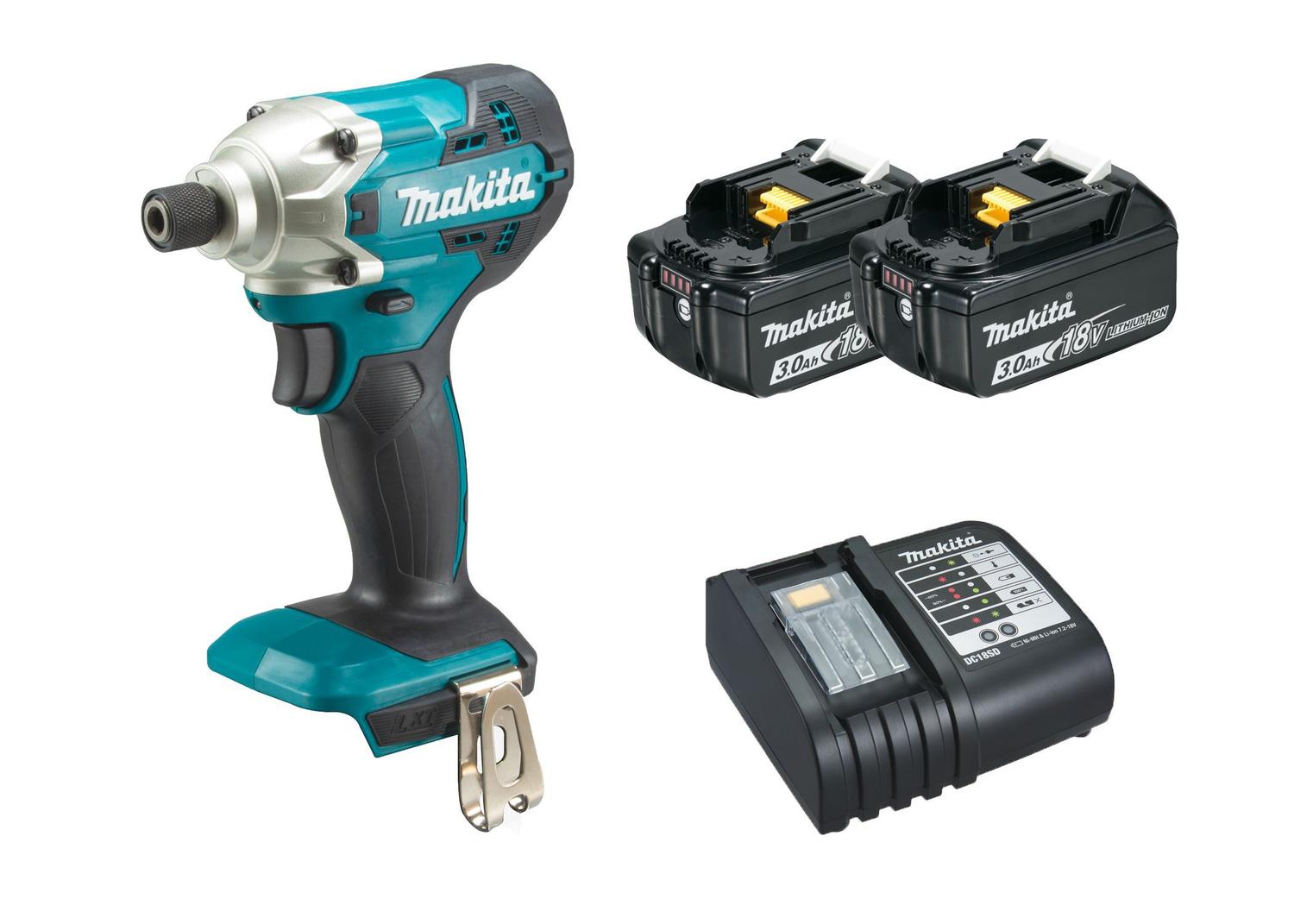 Parafusadeira De Impacto 18V DTD156Z 2 Baterias 3AH Makita Parafusadeira a Bateria Magazine Luiza