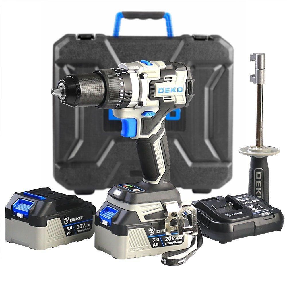 Parafusadeira Furadeira Impacto Brushless 20V High Torque 12 polegadas  e120Nm 2 Baterias 3Ah e Maleta DEKO - Parafusadeira a Bateria - Magazine  Luiza