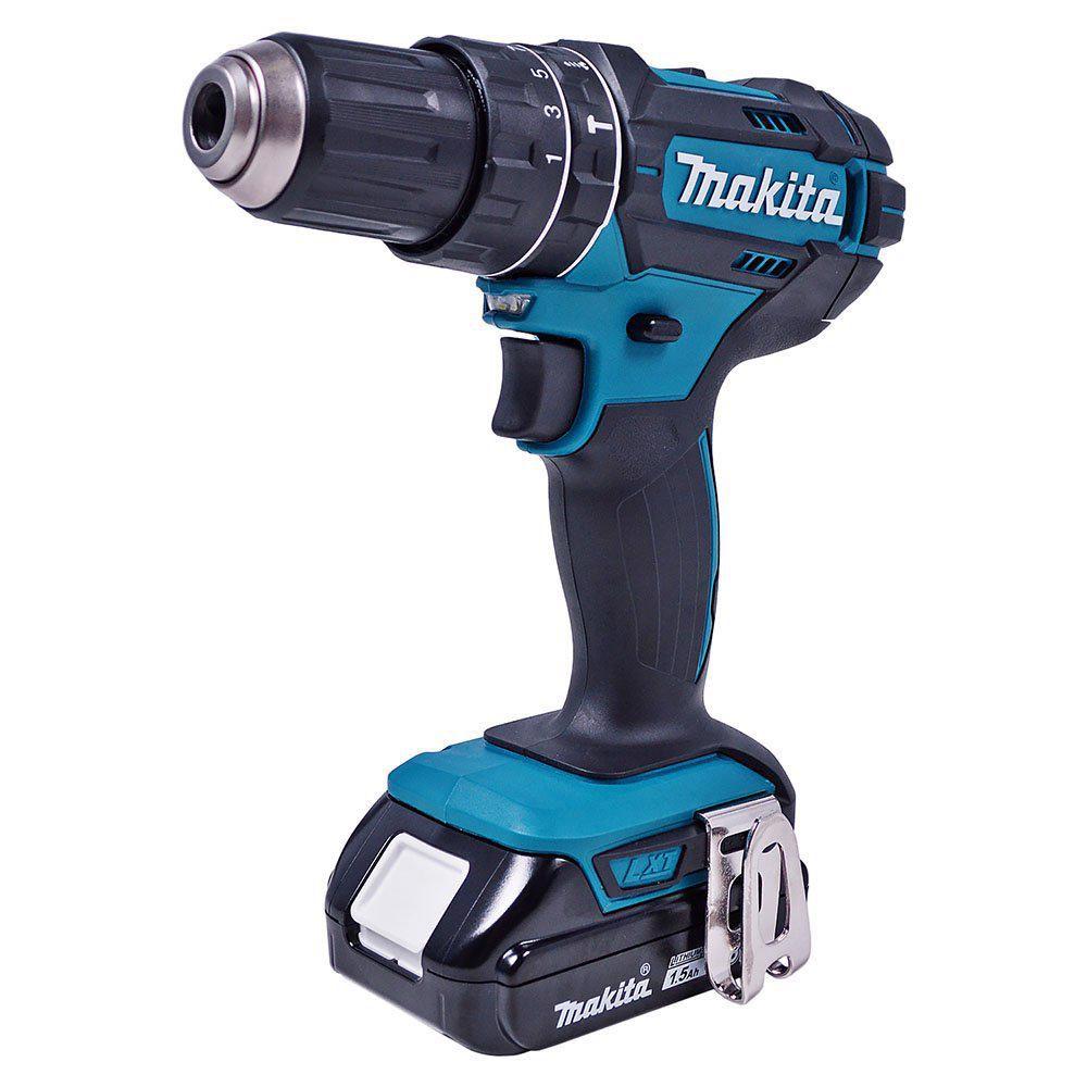Parafusadeira Furadeira Impacto Dhp482 RAE 18v Bivolt Makita C Camiseta Original M Parafusadeira a Bateria Magazine Luiza