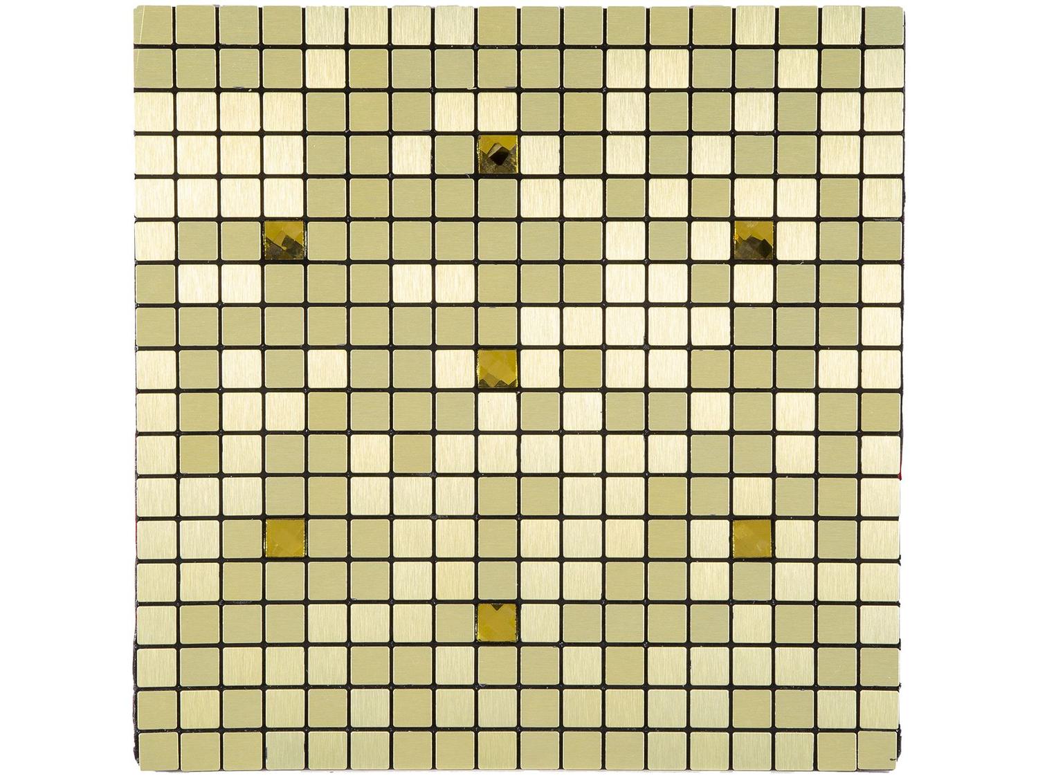 Pastilha Adesiva Mia Mosaic 30x30cm Dourado