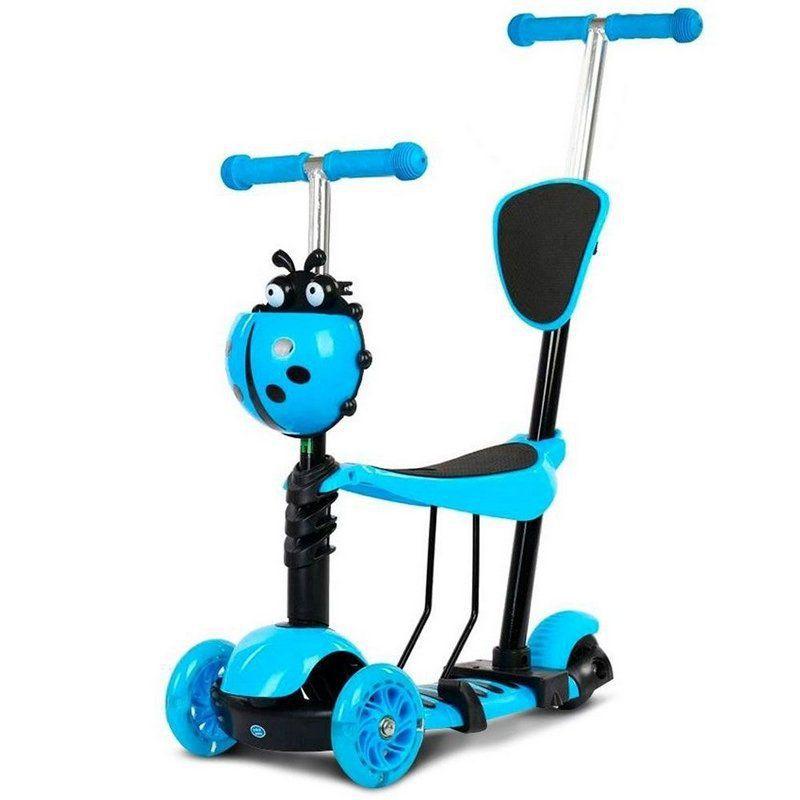 Patinete Infantil 3 Rodas 3x1 Importway com Assento Retrátil Haste para  Empurrar Altura Ajustável - Patinete Infantil 3 Rodas - Magazine Luiza