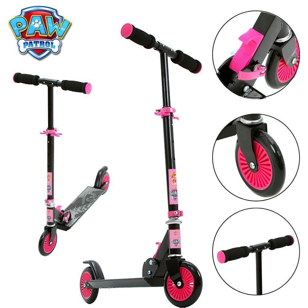 Patinete Skye Patrulha Canina Rosa e Preto Feminino 2 Rodas Ajustavel Dm Toys Patinete Infantil 2 Rodas Magazine Luiza