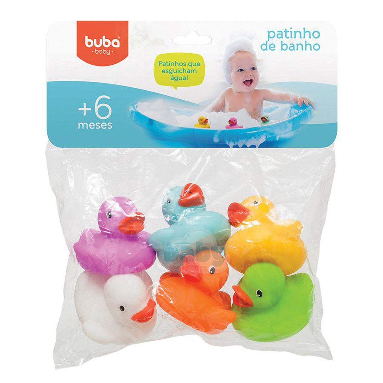 Patinho De Banho Colorido 6Un. - Buba - Brinquedos para Banho ...